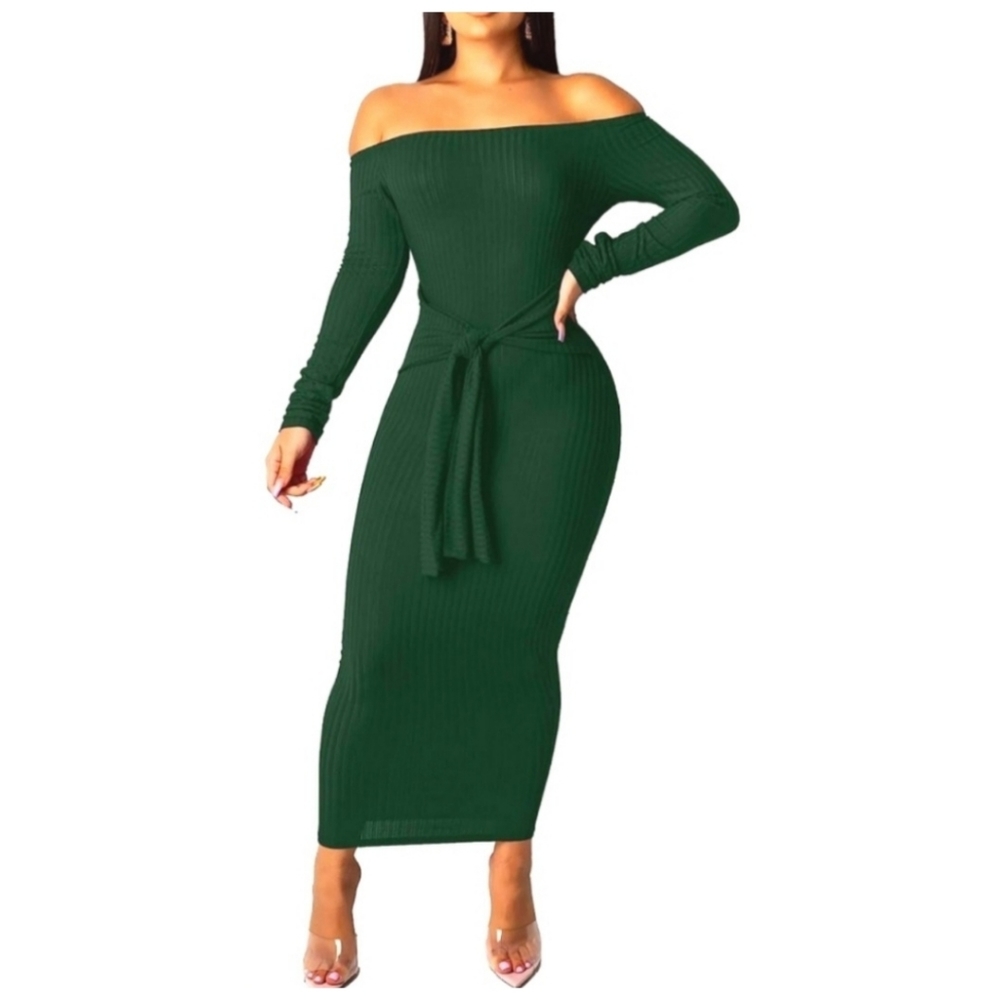 💙 NWOT Off Shoulder Wrap Dress